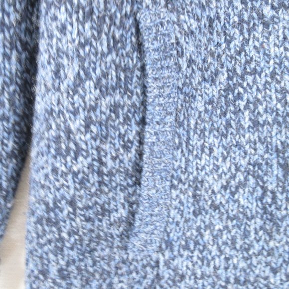 L.L. Bean Sweater Jacket Size M Zippered Flannel Lined - Picture 3 of 10